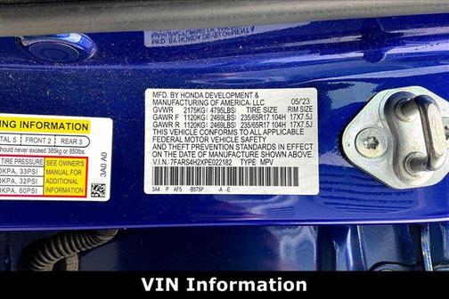Canyon River Blue Metallic 2023 Honda CR-V LX AWD