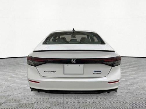 Platinum White Pearl 2026 Honda Accord Hybrid Sport-L