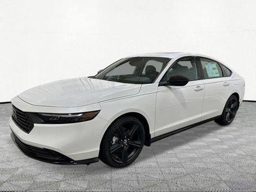 Platinum White Pearl 2026 Honda Accord Hybrid Sport-L