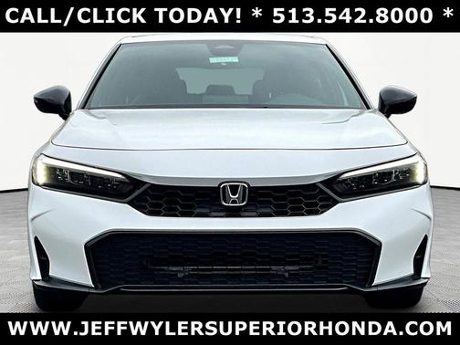 Platinum White Pearl 2025 Honda Civic Sport
