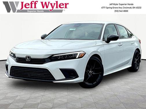 Platinum White Pearl 2024 Honda Civic Sport