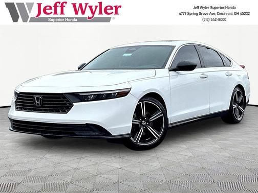 Platinum White Pearl 2023 Honda Accord Hybrid Sport