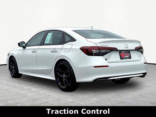 Platinum White Pearl 2025 Honda Civic Sport