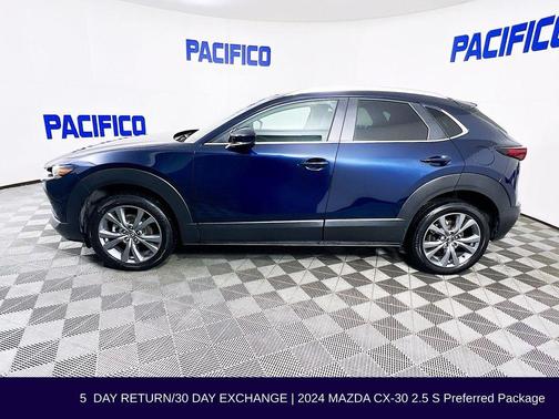 Deep Crystal Blue Mica 2024 Mazda CX-30 2.5 S Preferred Package