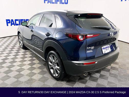 Deep Crystal Blue Mica 2024 Mazda CX-30 2.5 S Preferred Package