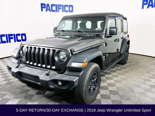 Granite Crystal Clearcoat Metallic 2018 Jeep Wrangler Unlimited Sport