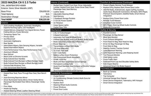 2023 Mazda CX-5 2.5 Turbo