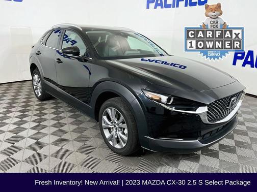 Jet Black Mica 2023 Mazda CX-30 2.5 S Select Package