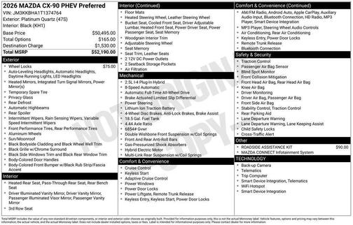 2026 Mazda CX-90 Preferred