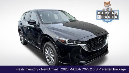 Jet Black Mica 2025 Mazda CX-5 2.5 S Preferred Package