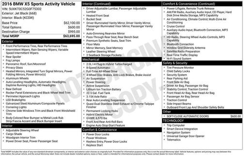 Jet Black 2016 BMW X5 eDrive xDrive40e