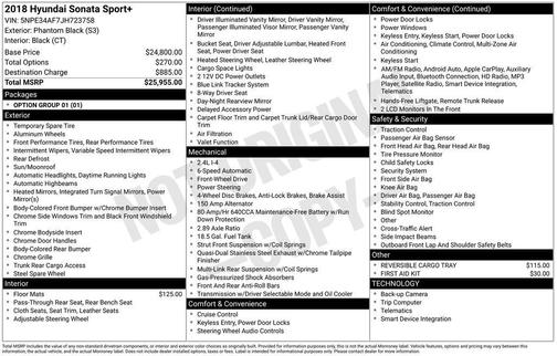 2018 Hyundai SONATA Sport+