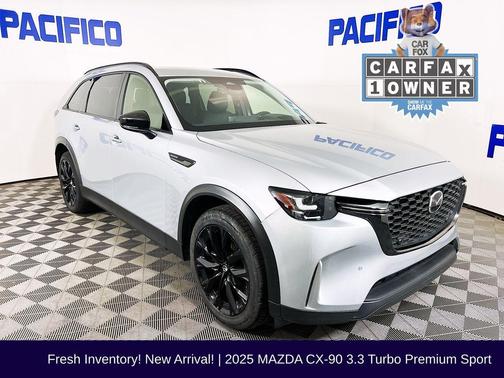 Sonic Silver Metallic 2025 Mazda CX-90 Premium