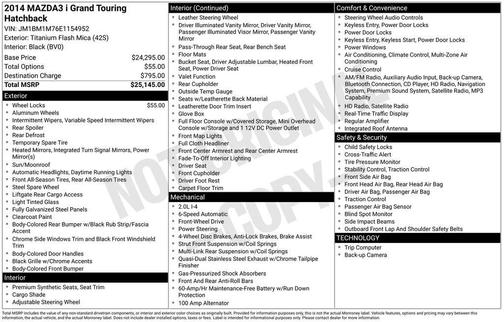 2014 Mazda Mazda3 i Grand Touring