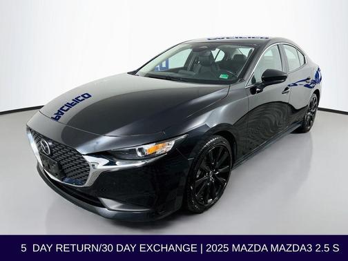 Jet Black Mica 2025 Mazda Mazda3 FWD w/Select Package