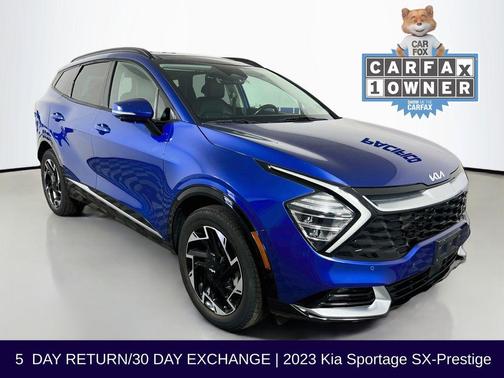 Sapphire Blue 2023 Kia Sportage SX-Prestige