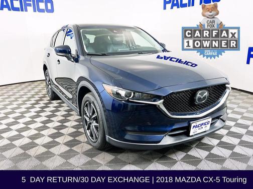 Deep Crystal Blue Mica 2018 Mazda CX-5 Touring