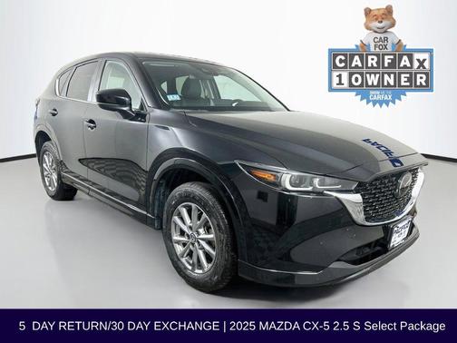 Jet Black Mica 2025 Mazda CX-5 2.5 S Select Package