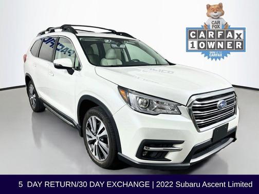 Crystal White Pearl 2022 Subaru Ascent Limited 8-Passenger