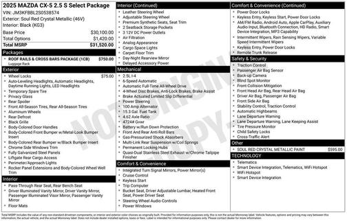 2025 Mazda CX-5 Select