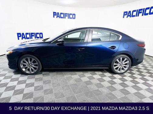 Deep Crystal Blue Mica 2021 Mazda Mazda3 AWD w/Select Package