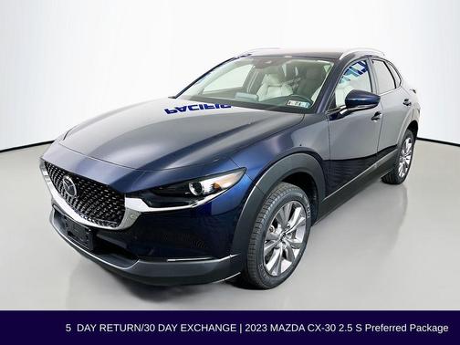 Deep Crystal Blue Mica 2023 Mazda CX-30 2.5 S Preferred Package