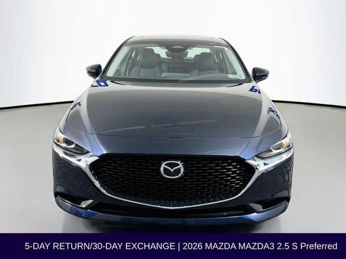 Deep Crystal Blue Mica 2026 Mazda Mazda3 FWD w/Preferred Package