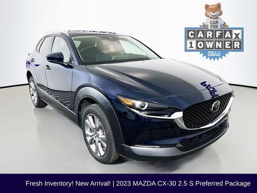 Deep Crystal Blue Mica 2023 Mazda CX-30 2.5 S Preferred Package