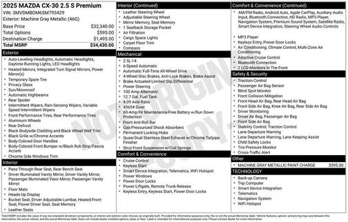 2025 Mazda CX-30 Premium Package