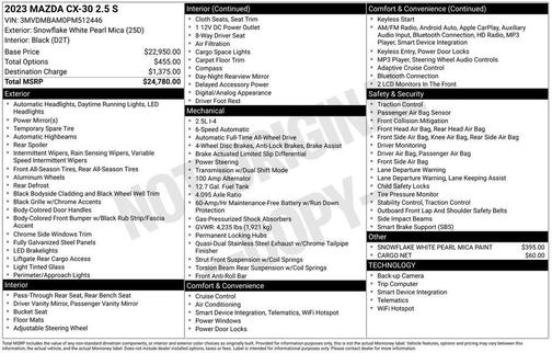 2023 Mazda CX-30 2.5 S