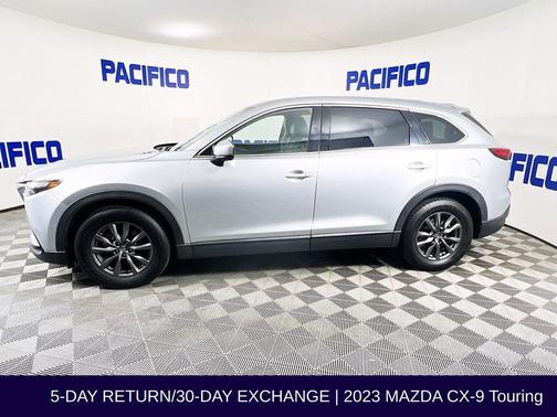 Sonic Silver Metallic 2023 Mazda CX-9 Touring