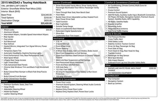 2015 Mazda Mazda3 s Touring
