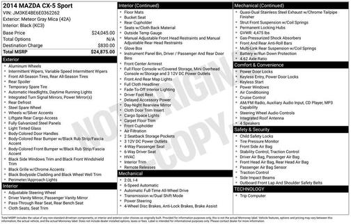 2014 Mazda CX-5 Sport