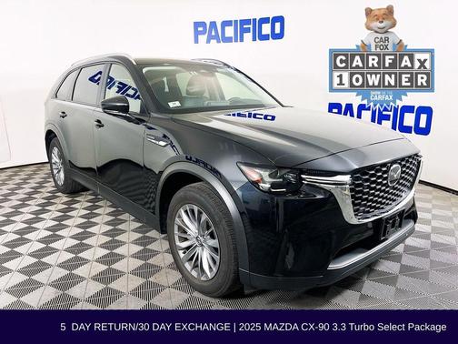 Jet Black Mica 2025 Mazda CX-90 3.3 Turbo Select Package