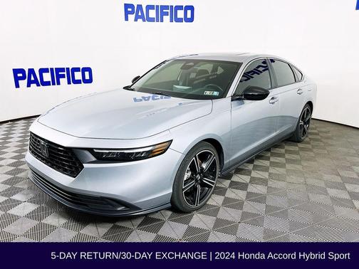 Silver 2024 Honda Accord Hybrid Sport