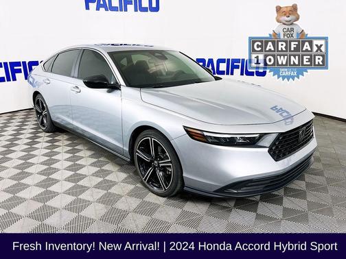 Silver 2024 Honda Accord Hybrid Sport