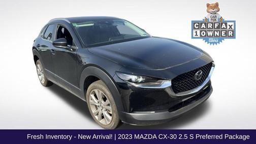 Jet Black Mica 2023 Mazda CX-30 2.5 S Preferred Package