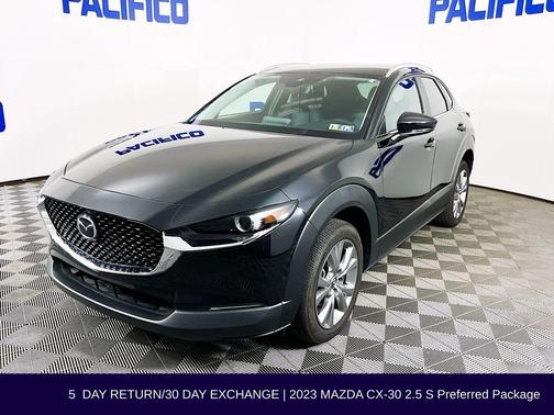 Jet Black Mica 2023 Mazda CX-30 2.5 S Preferred Package