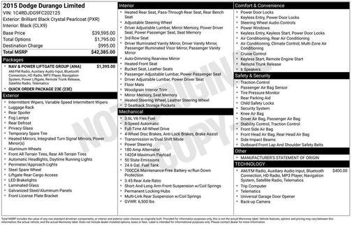 2015 Dodge Durango Limited