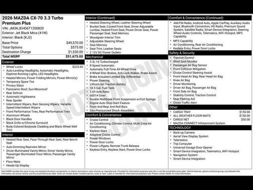 2026 Mazda CX-70 CX-70