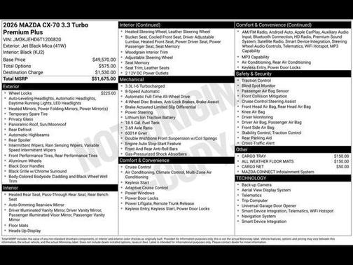 2026 Mazda CX-70 CX-70