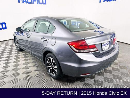 Gray 2015 Honda Civic EX