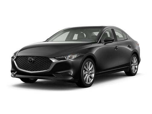 Jet Black Mica 2025 Mazda Mazda3 FWD w/Preferred Package