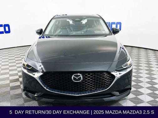 Jet Black Mica 2025 Mazda Mazda3 FWD w/Preferred Package