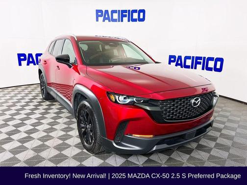 Soul Red Crystal Metallic 2025 Mazda CX-50 2.5 S Preferred Package