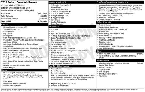 2023 Subaru Crosstrek Premium