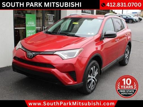 Red 2017 Toyota RAV4 LE