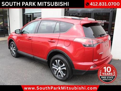 Red 2017 Toyota RAV4 LE