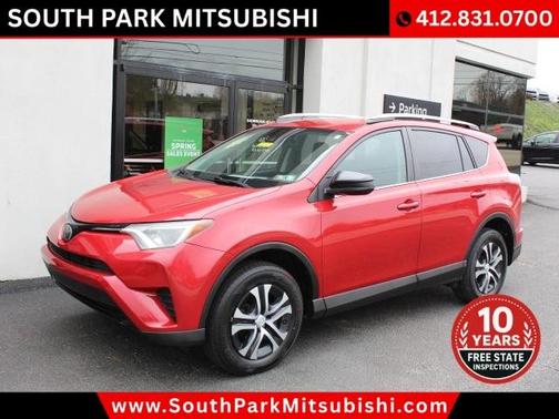 Red 2017 Toyota RAV4 LE