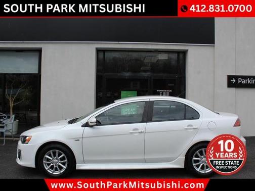 White 2016 Mitsubishi Lancer ES